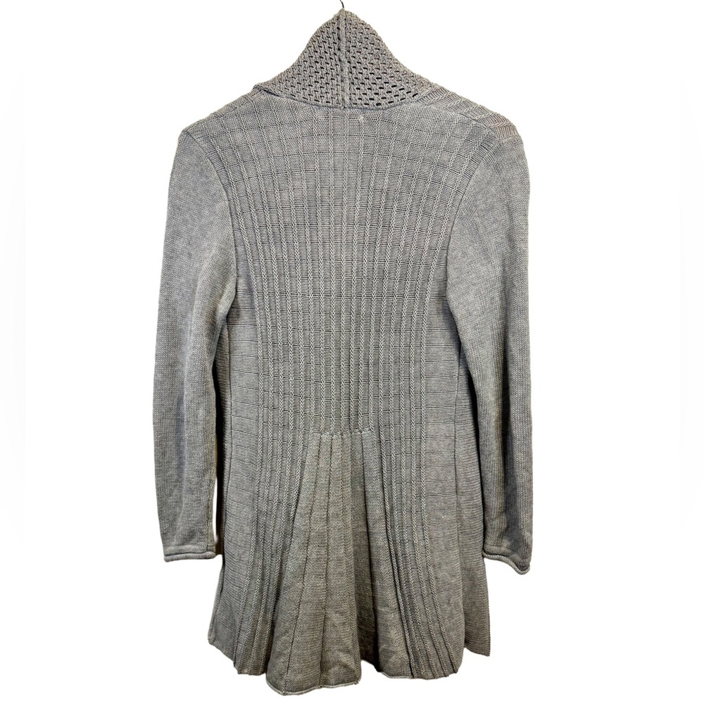 STUDIO WORKS | Open-Front|Textured|Knit Pattern Cardigan - Picture 2 of 10